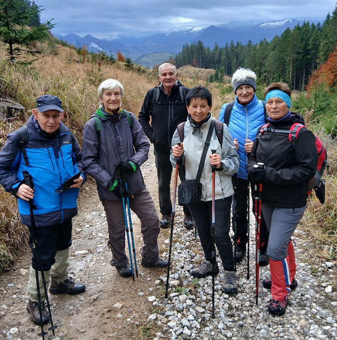 spoločná fotografia s prvým snehom